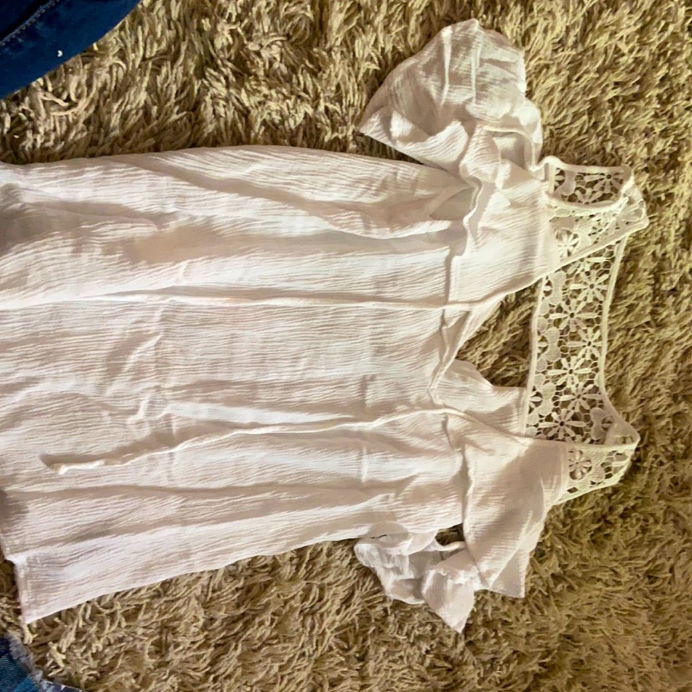 White lace top
